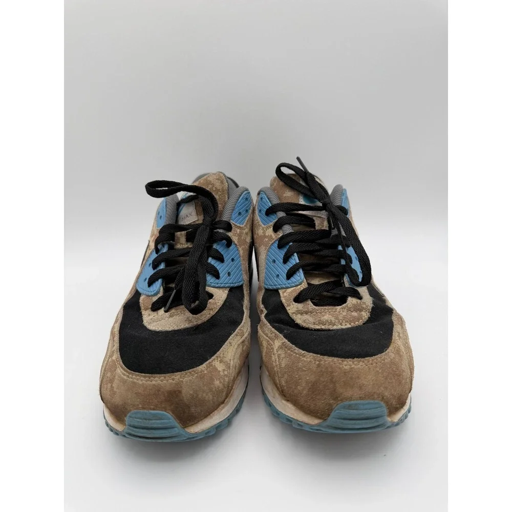 Nike Air Max 90 Premium Desert Digital Camo Blue Black 700155-200 Mens‎ 10.5